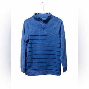 Sonoma Boys L(14/16) Blue Quarter Zip Long Sleeve Pullover Mock Neck Sweater